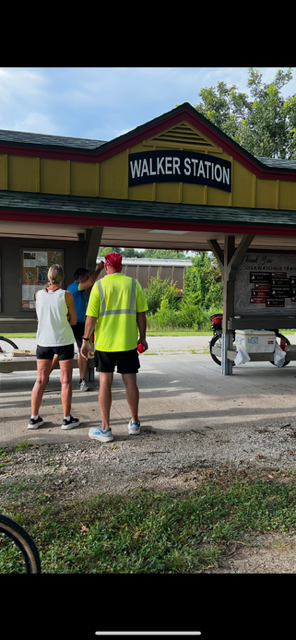 Mile Zero trailhead, Walker Station in Osawatomie, Kansas honoring Doug Walker