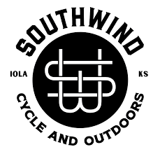 Exterior of Southwind Cycle and Outdoor at 17 E Madison Ave, Iola, Kansas, offering bicycle sales, repairs, and accessories.