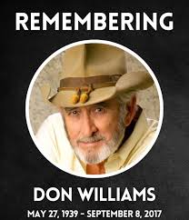 Don Williams smiling on stage, the Gentle Giant of country music, 1939–2017.