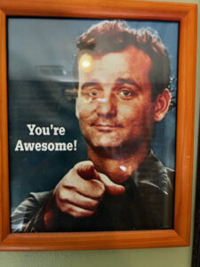 Bill Murray pointing finger saying “You’re awesome”
