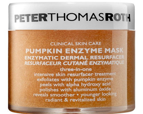 Peter Thomas Roth Pumpkin Enzyme Mask jar with exfoliating pumpkin enzymes and micro-polishing crystals