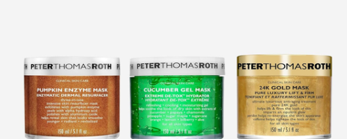 Peter Thomas Roth Mask Appeal 3-Piece Kit with Cucumber Gel, Pumpkin Enzyme, and Hungarian Thermal Water masks for multi-tasking skincare